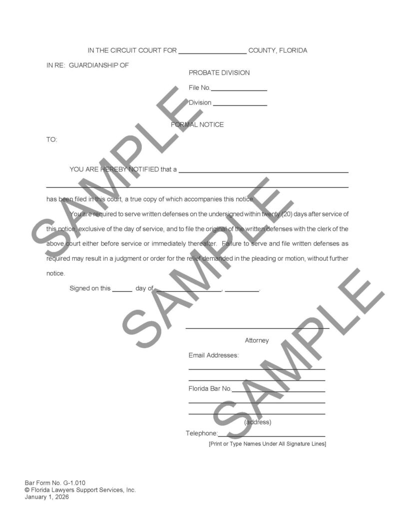 2026 Guardianship Forms, Full Set - Flash Drive
